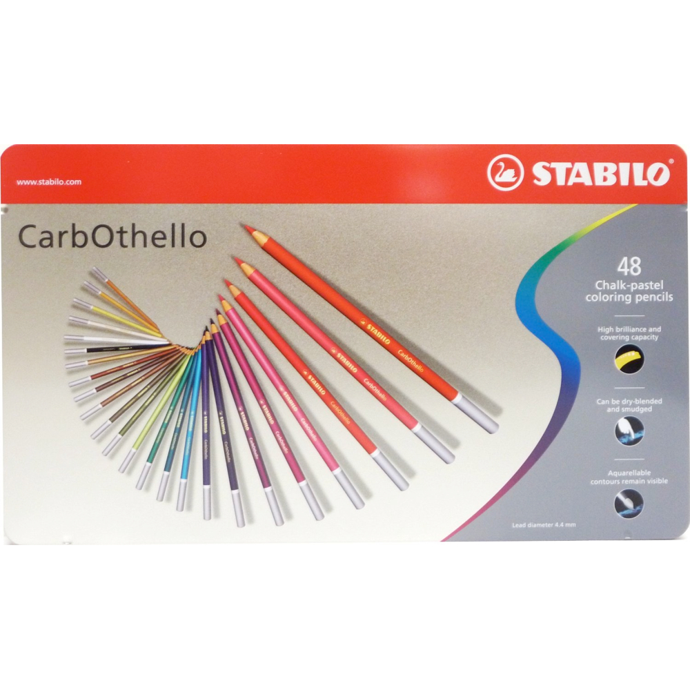 Carb-Othello Pastel Pencil 48 Color Set