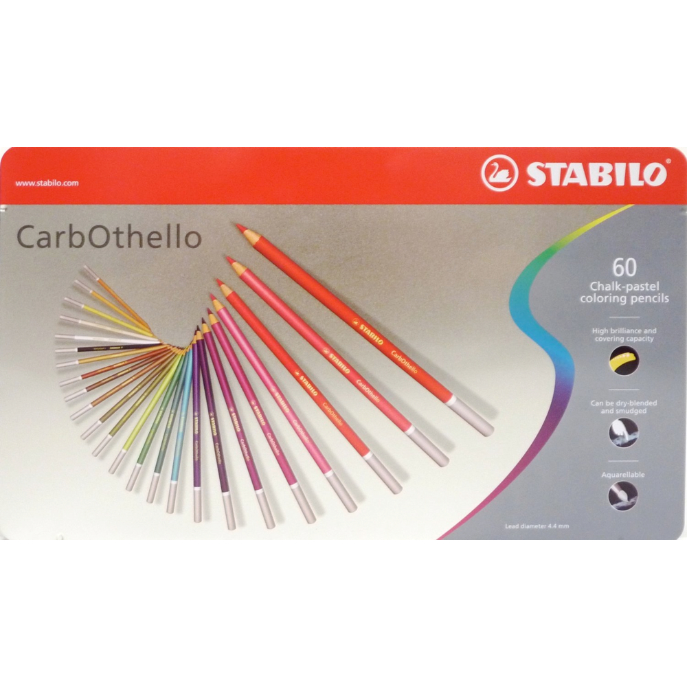 Carb-Othello Pastel Pencil 60 Color Set