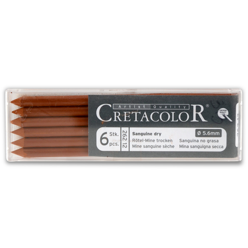 Cretacolor Artist Lead Sanguine Dry 6/Pack