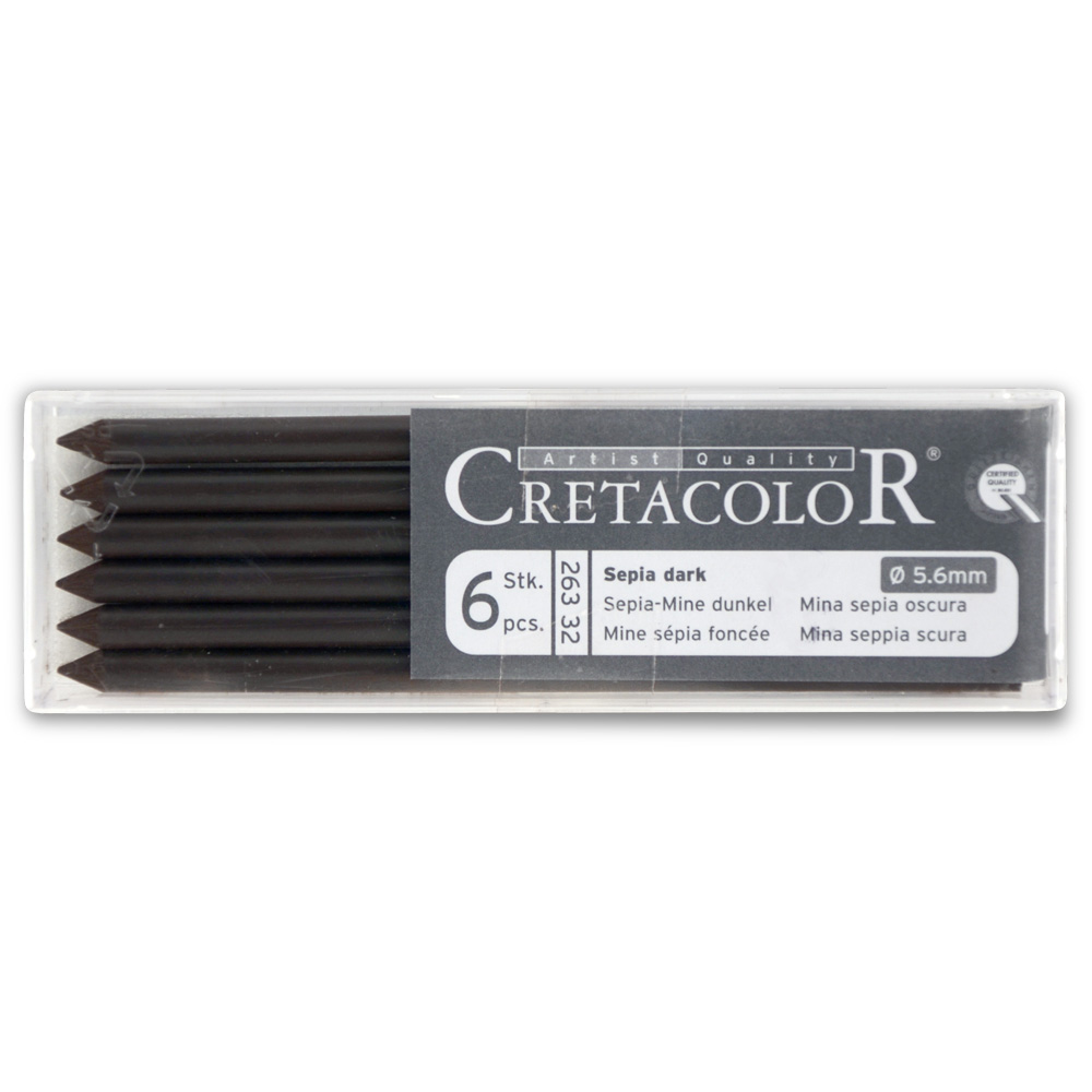 Cretacolor Artist Lead Sepia Dark 6/Pack