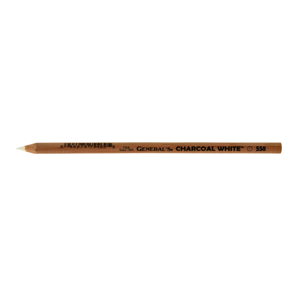 General Charcoal Pencil 558 White