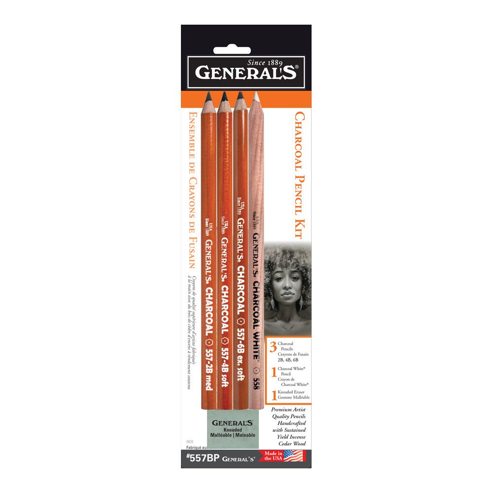 General Charcoal Pencil Kit 557Bp