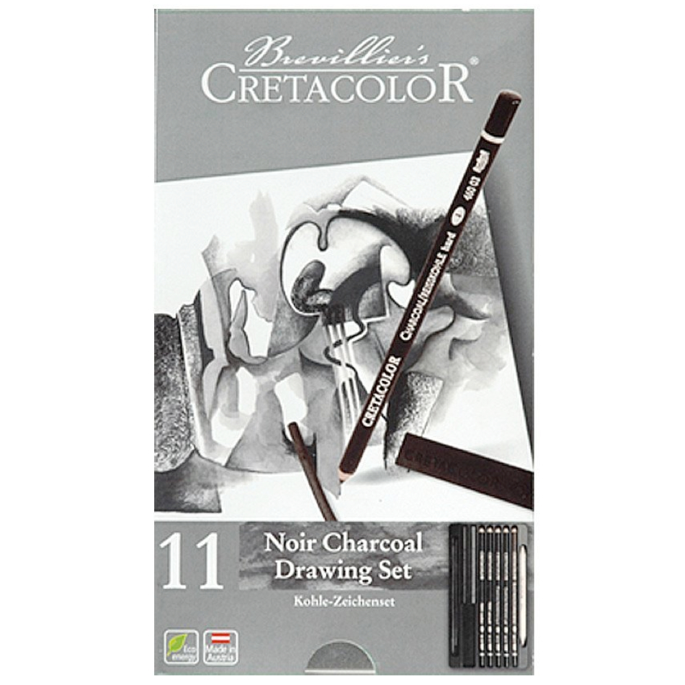 Cretacolor Noir Charcoal Drawing Set 11-piece