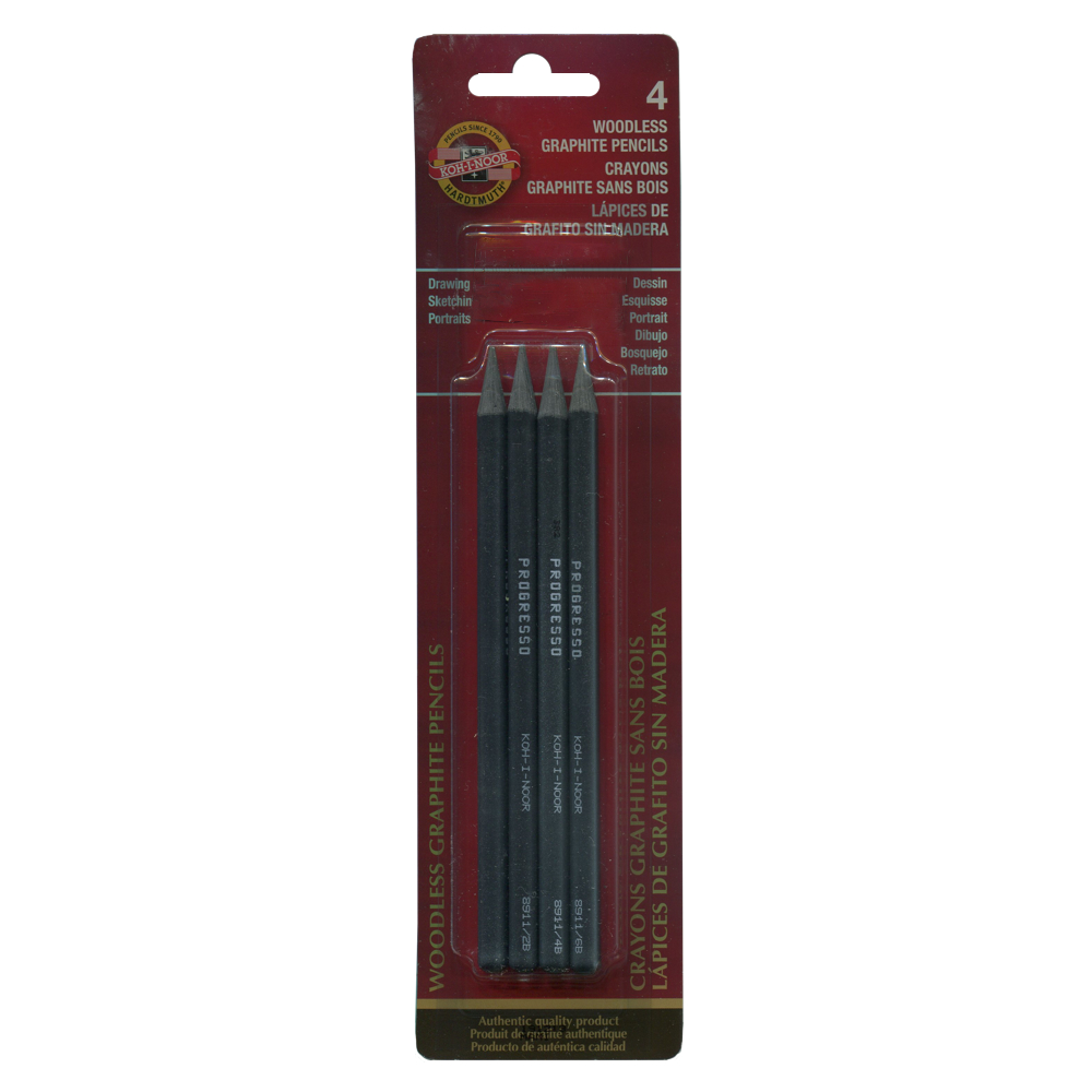 Koh-I-Noor Woodless Graphite 4/Pencil Set