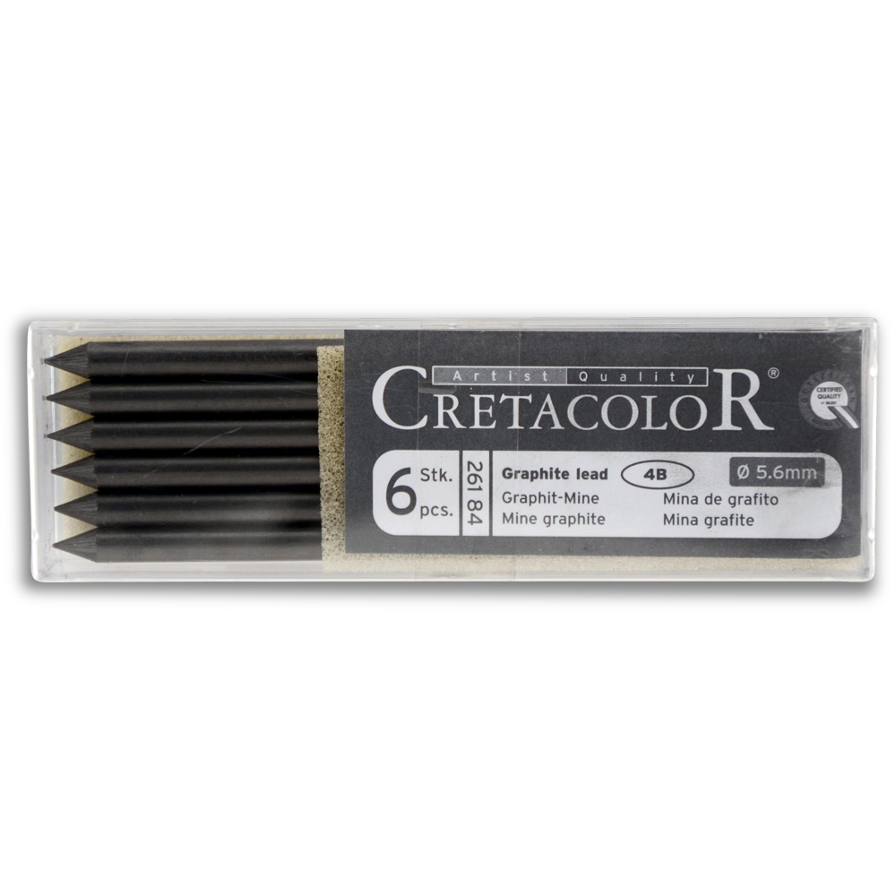 Cretacolor Graphite Lead 4B 6/Pack