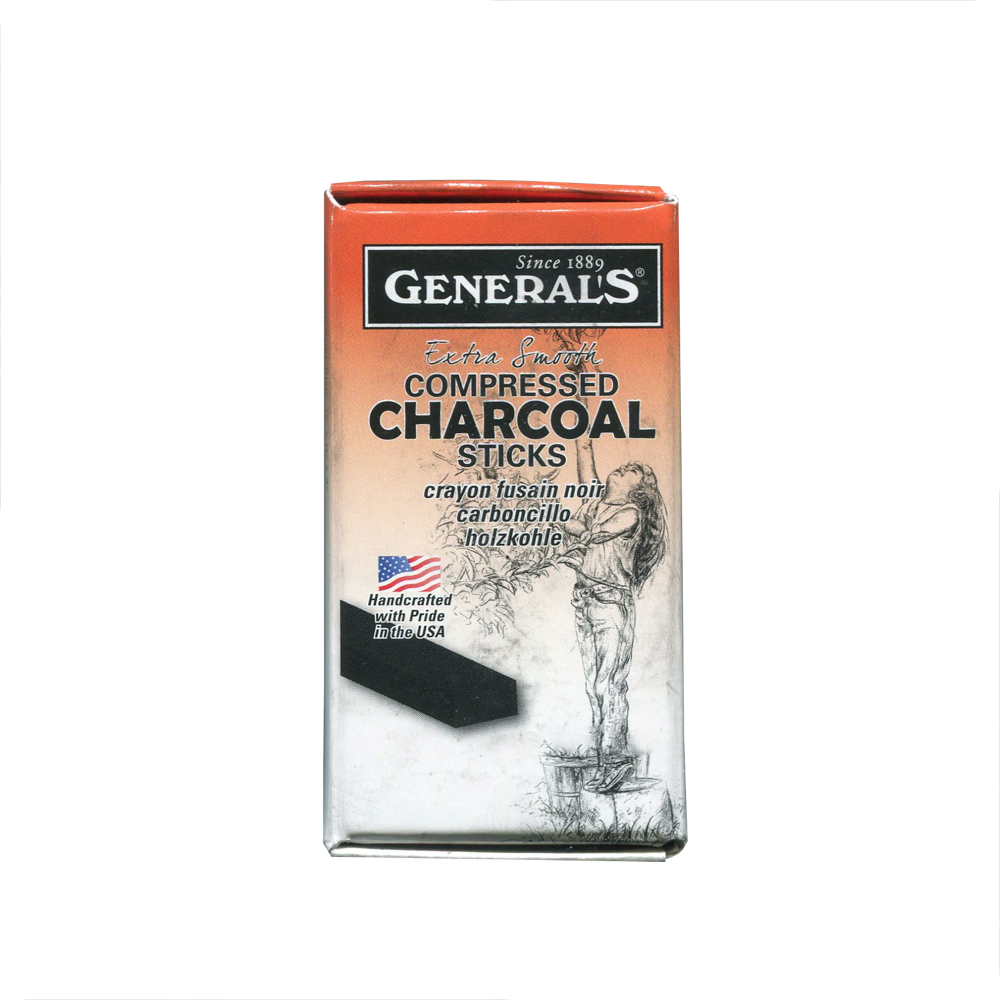 General Compressed Charcoal Stick 6B 6/Box