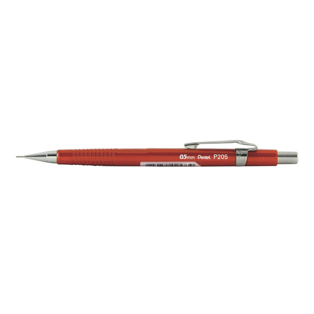 Pentel P205 Sharp Mech Pencil 0.5mm Met.Red