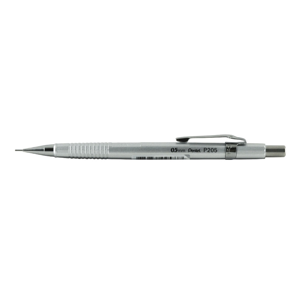 Pentel P205 Sharp Mech Pencil 0.5mm Met.Silvr
