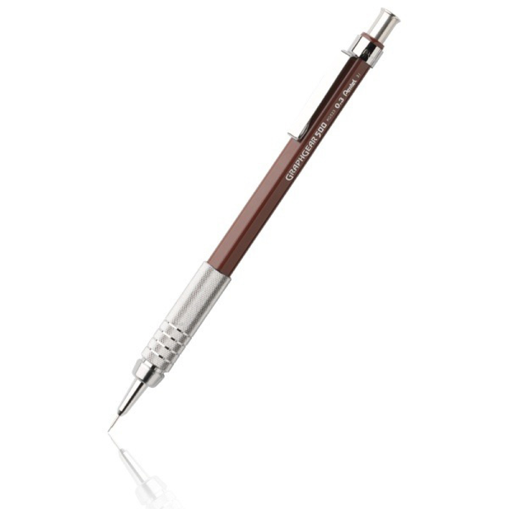 Pentel Graph Gear 500 0.3mm Pencil Brown