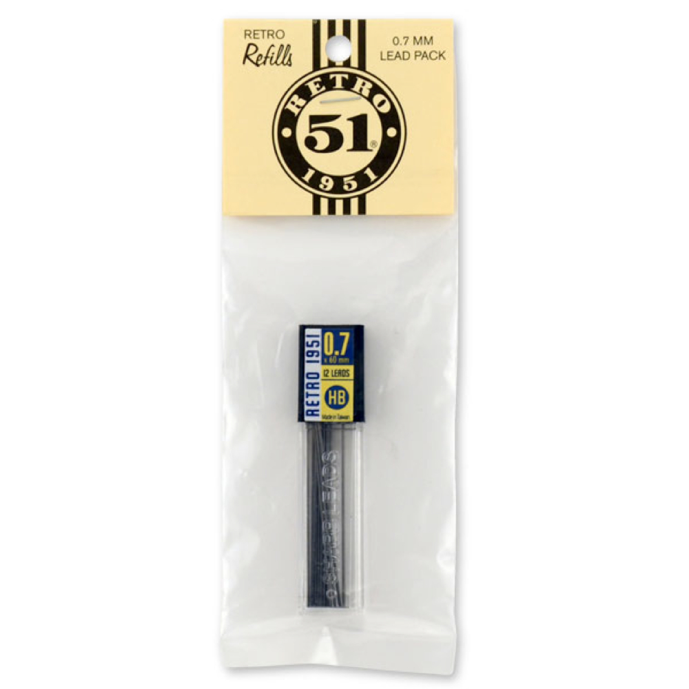 Retro 51 Hexomatic .7mm Refill Leads 12/Pk HB