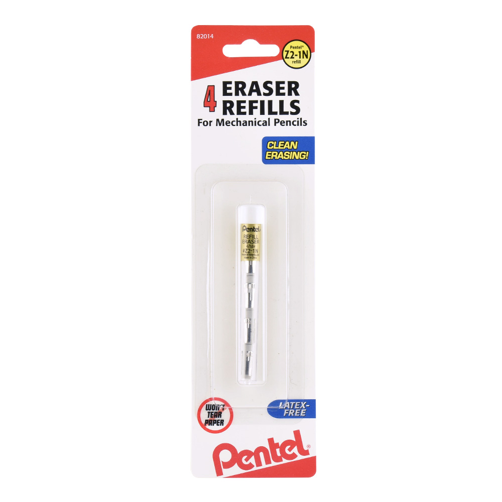 Pentel Z21 Eraser Refills Tube Of 4