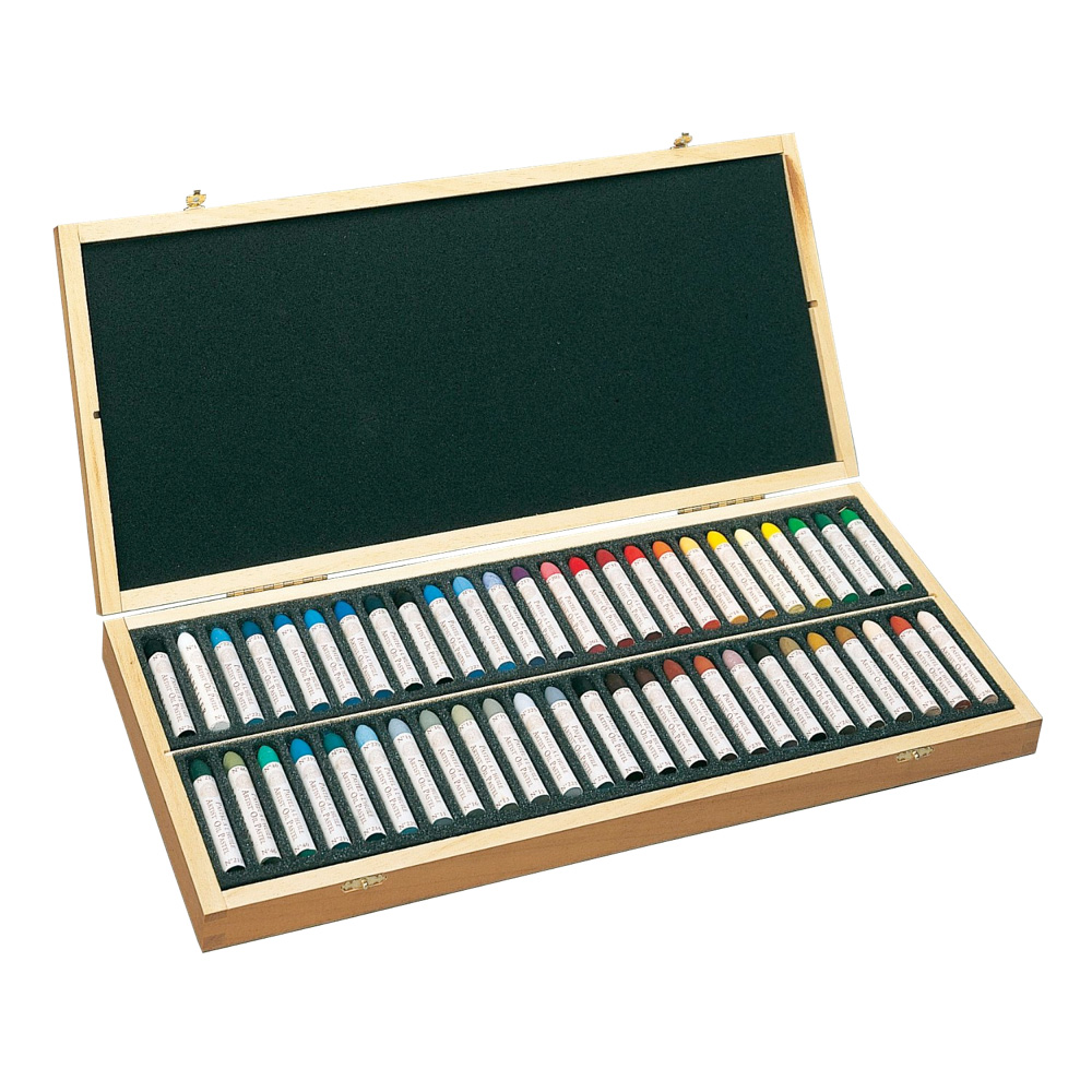 Sennelier 50 Oil Pastel Picasso Wood Box Set