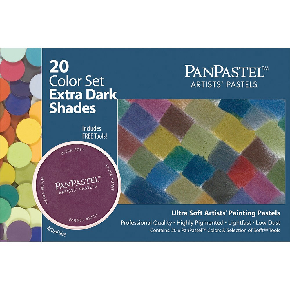 Panpastel 20 Color Extra Dark Shades Set