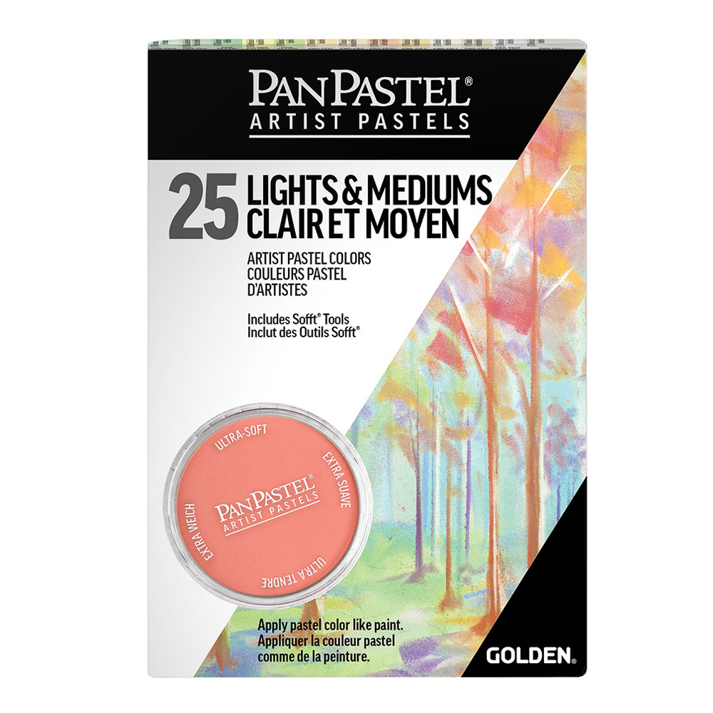Panpastel 25 Color Set- Light + Medium Colors