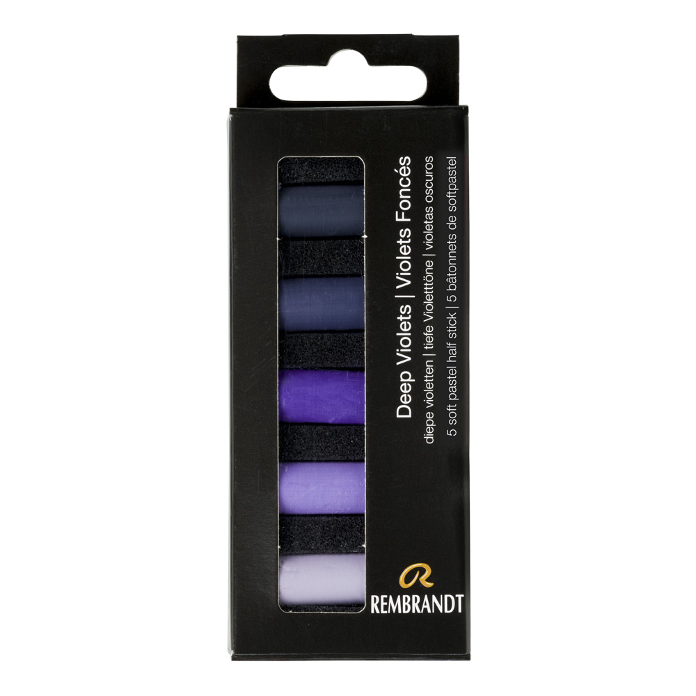 Rembrandt Soft Pastels 5pc Half Deep Violets