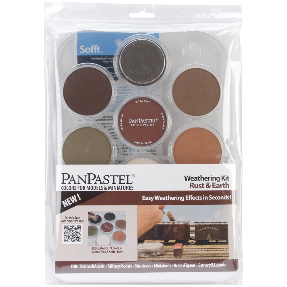 Panpastel 7 Color Weathering Set Rust & Earth