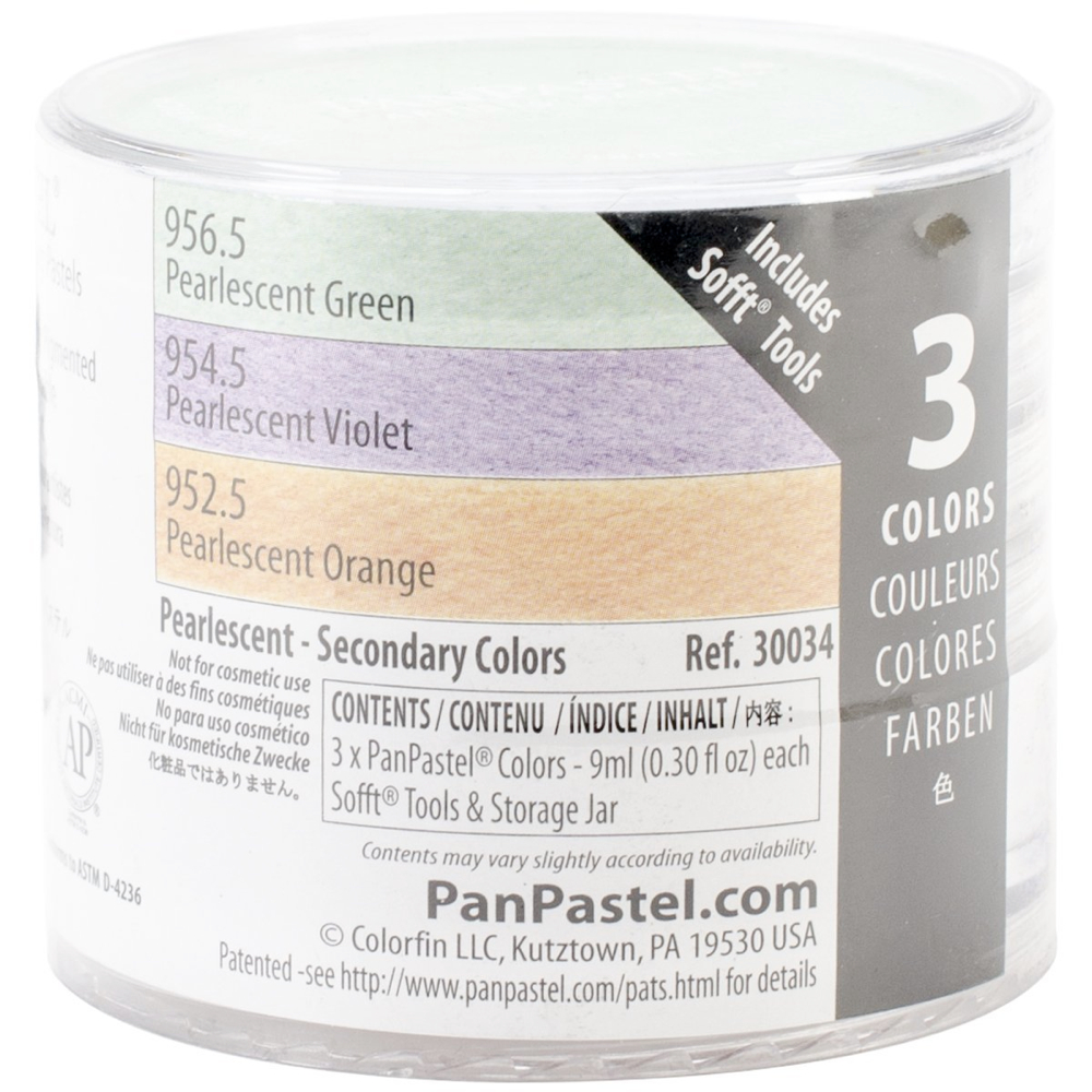Panpastel 3-Color Pearlescent Secondary Set
