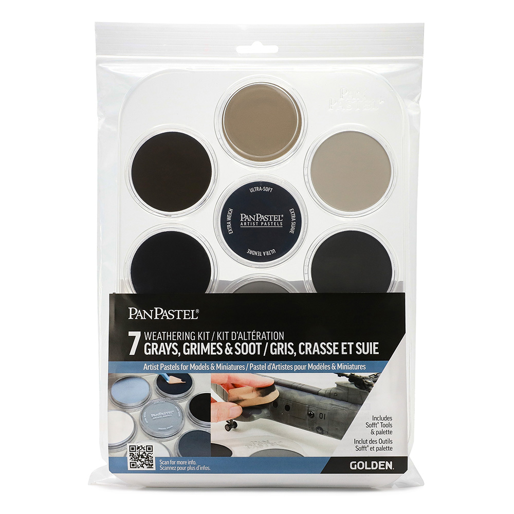 Panpastel 7 Color Weathering Greys & Soot V2