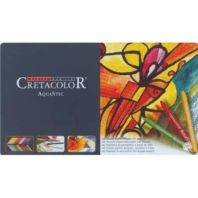 Cretacolor Aquastic Tin Set Of 40 Colors