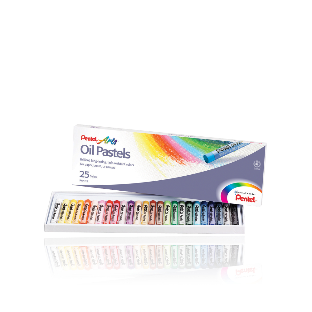 Pentel Arts Oil Pastels 25 Color Set