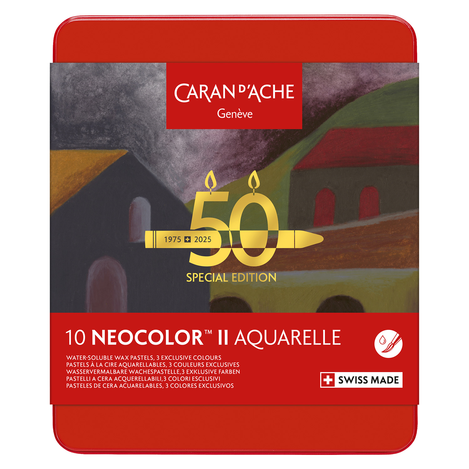 Neocolor II Watersoluble Crayon Dark 10pc