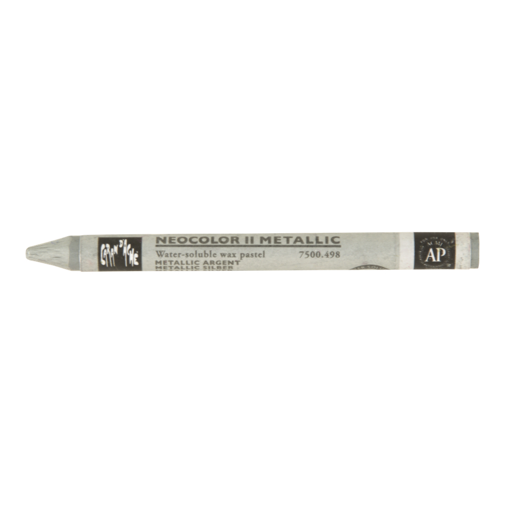 Neocolor II Watercolor Crayon 498 Silver