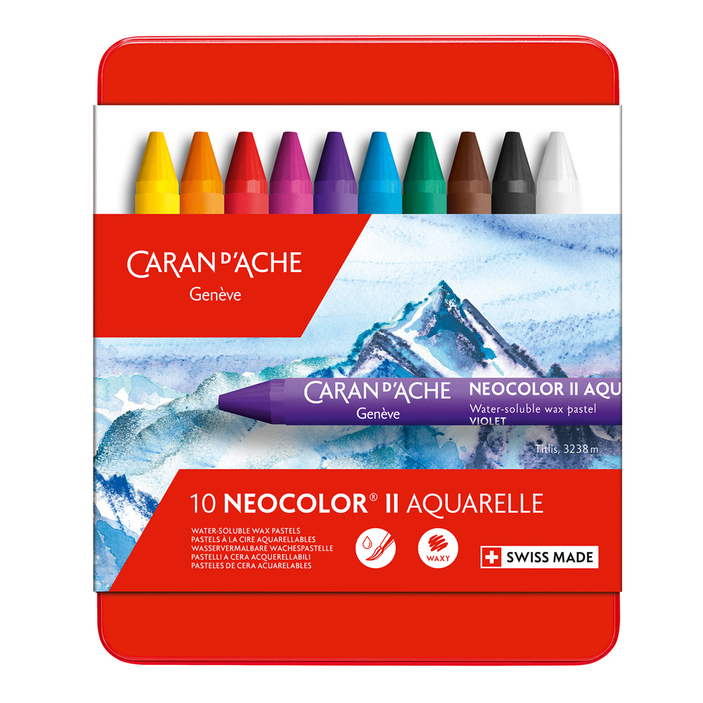 Neocolor II Watersoluble Crayon Set of 10
