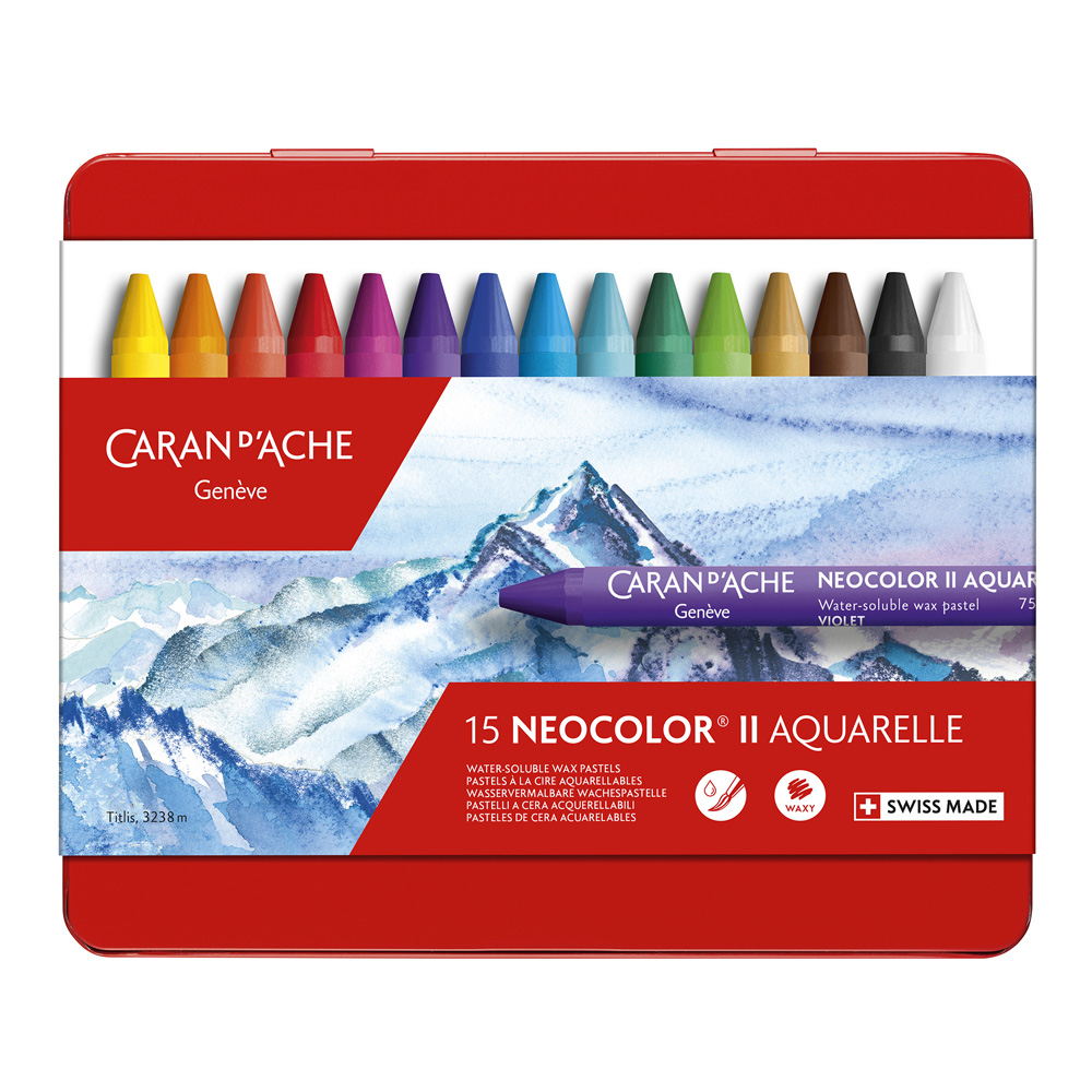 Neocolor II Watersoluble Crayon Set of 15