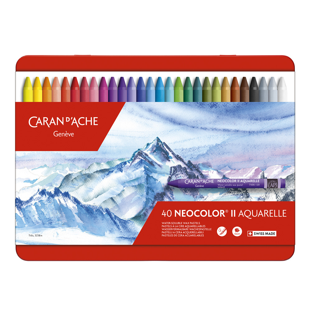 Neocolor II Watersoluble Crayon Set of 40