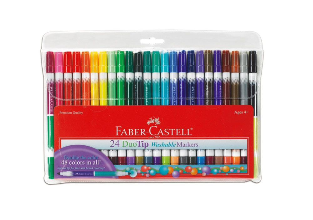 Faber-Castell 24 Duotip Washable Markers