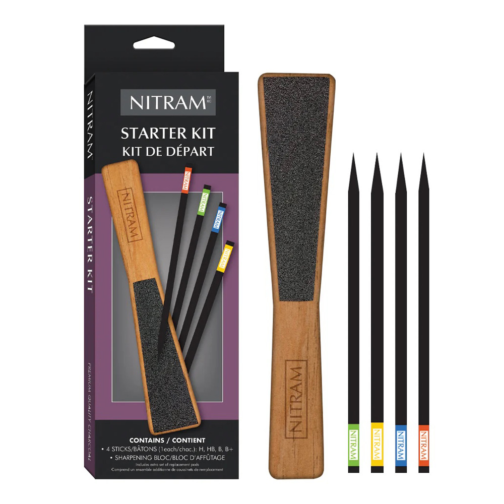 Nitram Fine Art Charcoal Essentials Start Kit