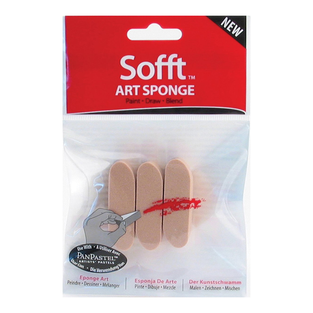 Sofft Tool Art Sponge Bar Rounded Pack/3