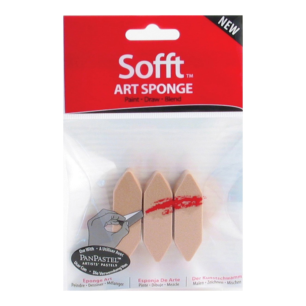 Sofft Tool Art Sponge Bar Pointed Pack/3