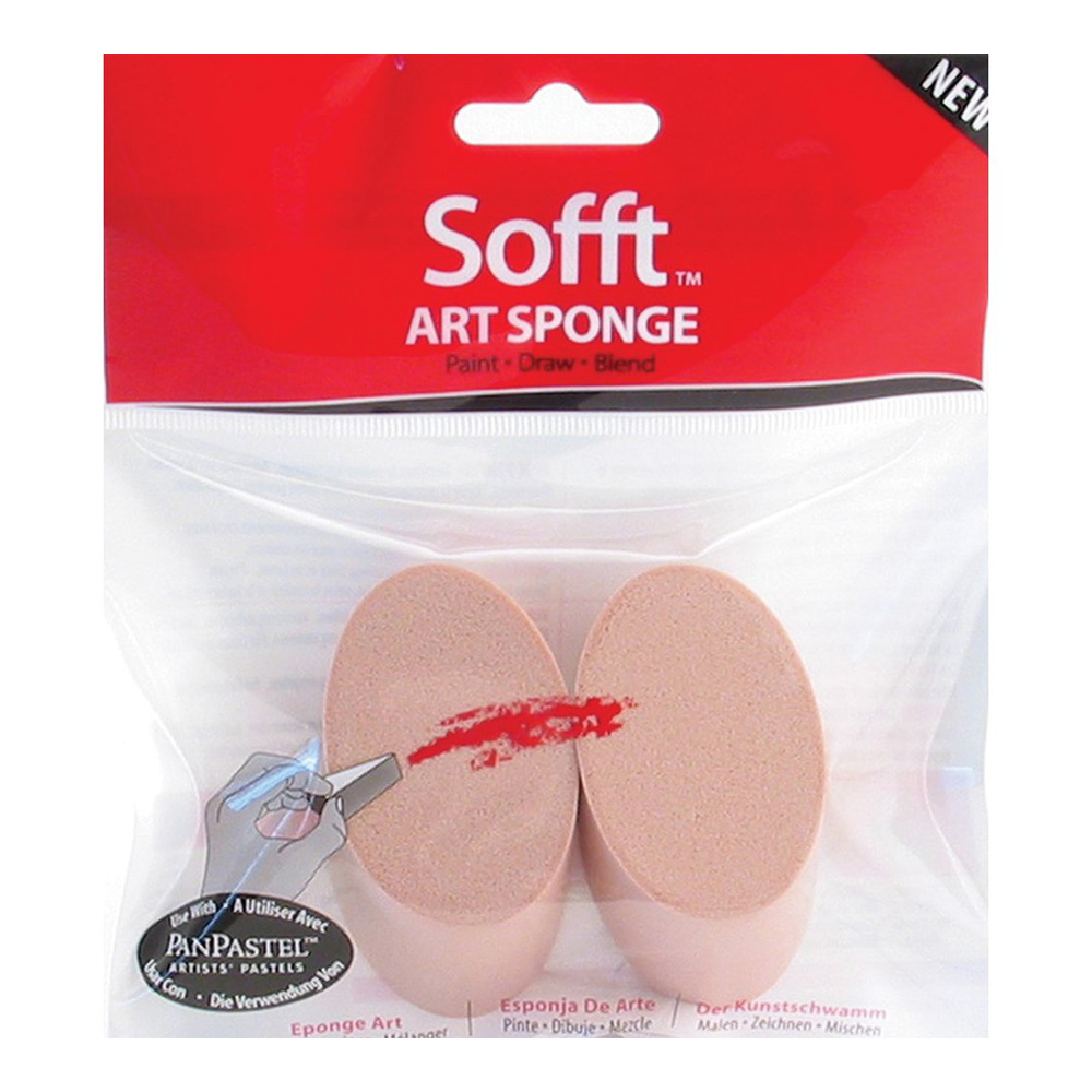 Sofft Tool Art Sponge Angle Slice Round Pk/2
