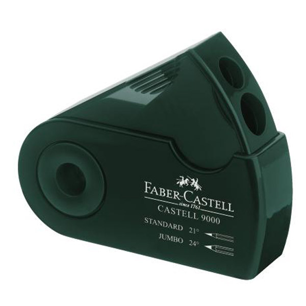 Faber-Castell 9000 Double-Hole Sharpener Grn