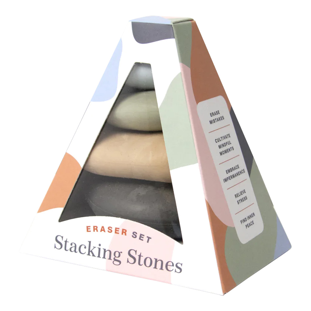 Stacking Stone Eraser Set