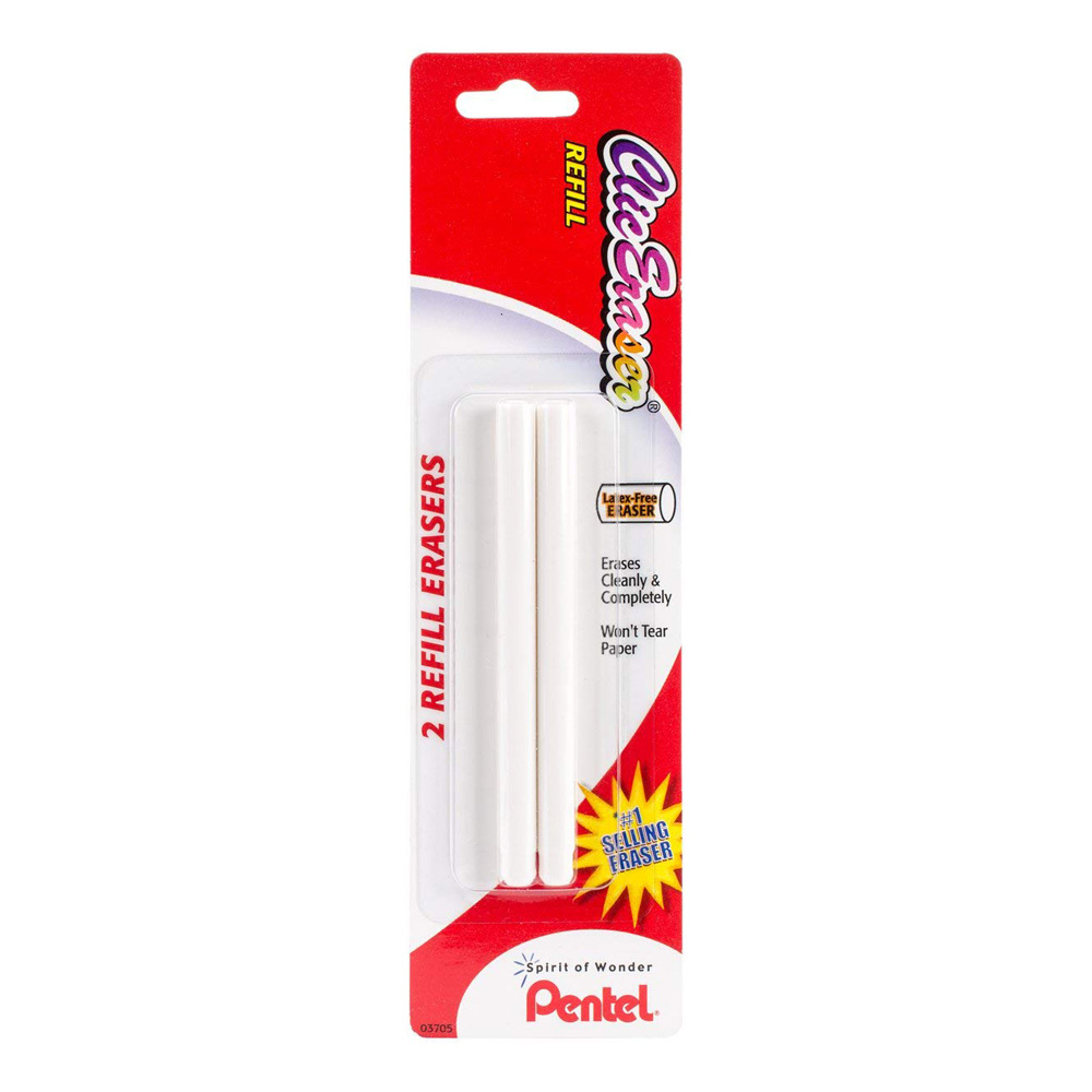 Pentel Zer2 Click Eraser Refill 2/Pack