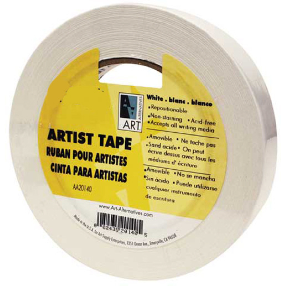 Economy White Artist Tape 1.5In X 60Yds