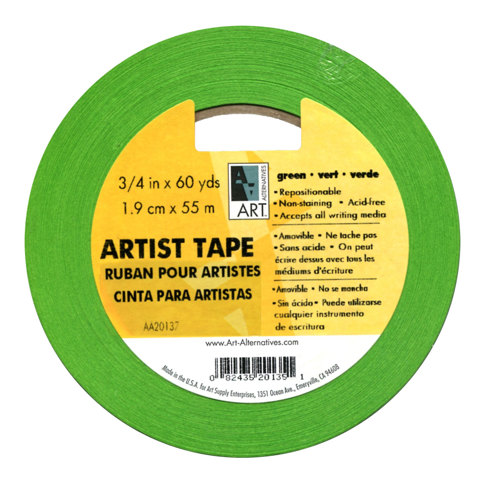 Artists Tape Green 3/4In X 60Yds