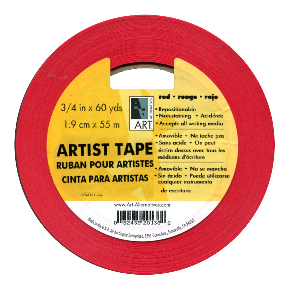Artists Tape Red 3/4In X 60Yds