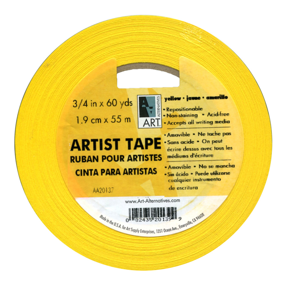 Artists Tape Yellow 3/4In X 60Yds