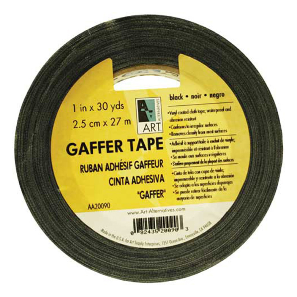 Gaffer Tape Vinyl Black 1In X 30Yds