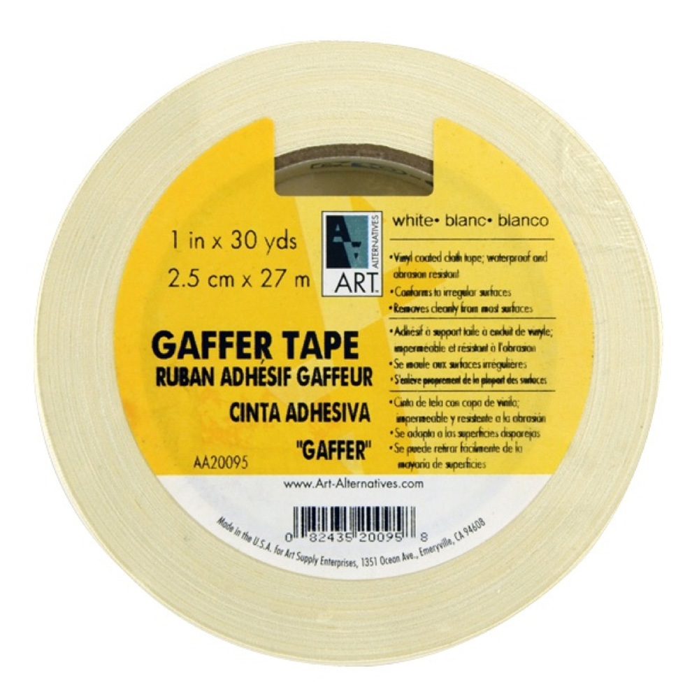 Gaffer Tape Vinyl White 1In X 30Yds