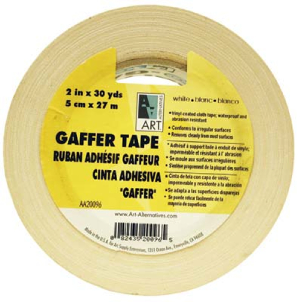 Gaffer Tape Vinyl White 2In X 30Yds