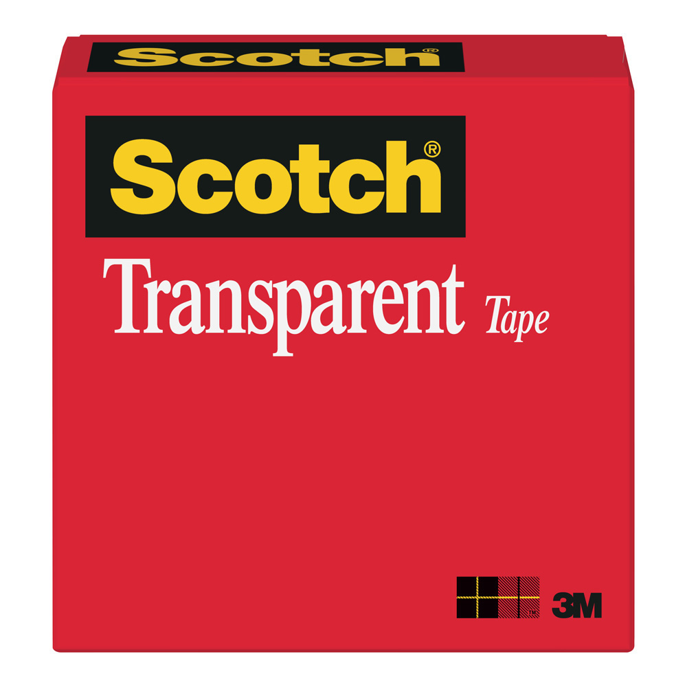 3M 600 Scotch Transparent Tape 3/4in X 72yd