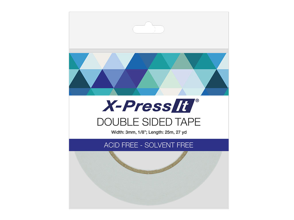 Xpress Double Sided Tissue Tape 1/8in x 27yd