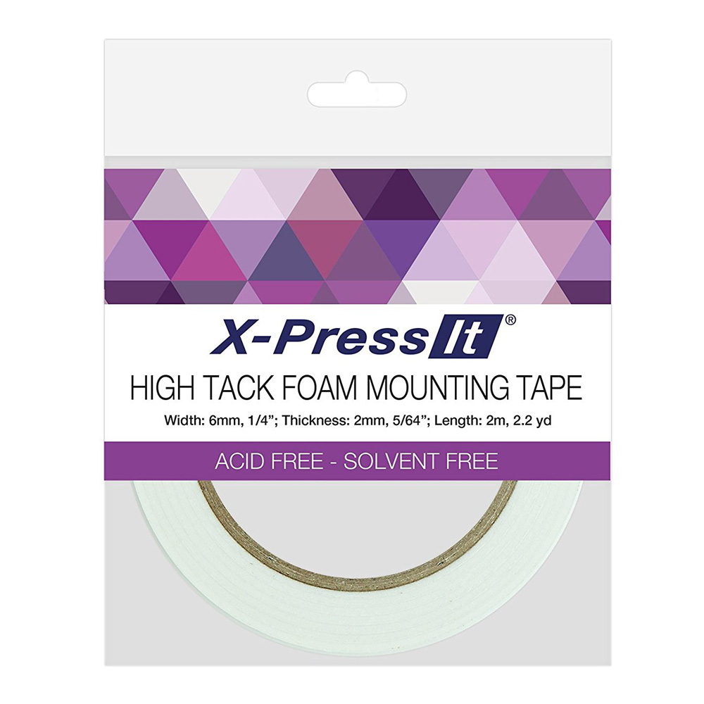 Double Sided High Tack Foam Tape 1/4Inx2.2Yds