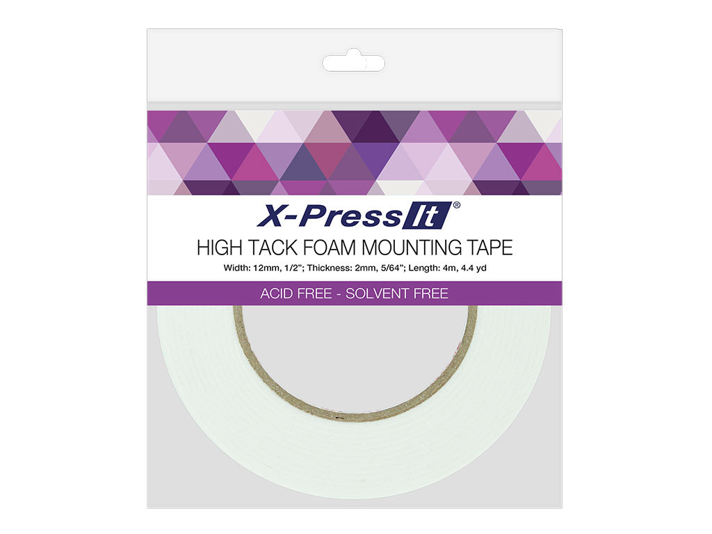 Double Sided High Tack Foam Tape 1/2in x 4.4y