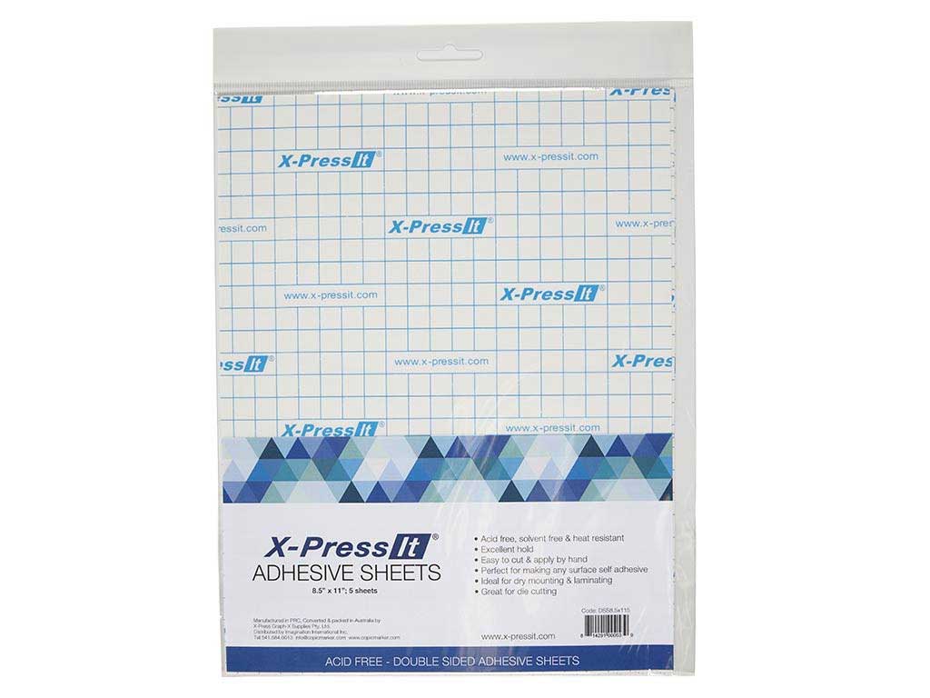 Double Sided Ht Adhesive Sheets 8.5x11 Pk/5