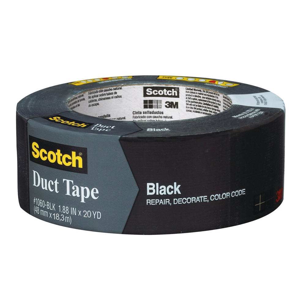 3M Duct Tape Black 2 X 20Yds